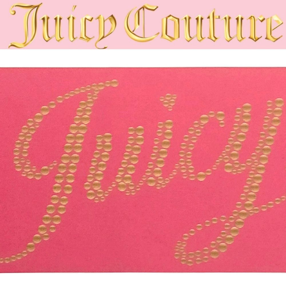 Juicy Couture Home Juicy Signature Logo Oversized Jacquard Beach Towel